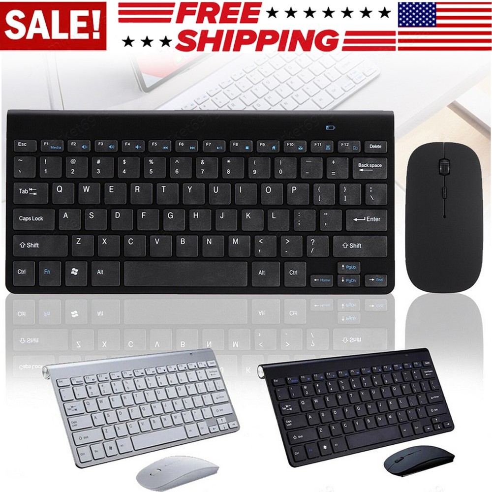 2.4G Mini Wireless Keyboard And Mouse Set Waterproof For Mac Apple PC Computer