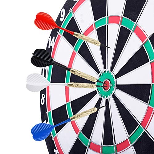 12 Pcs Soft Tip Darts, 18g Plastic Tip Darts Set, Attach Extra 100 Black 2BA