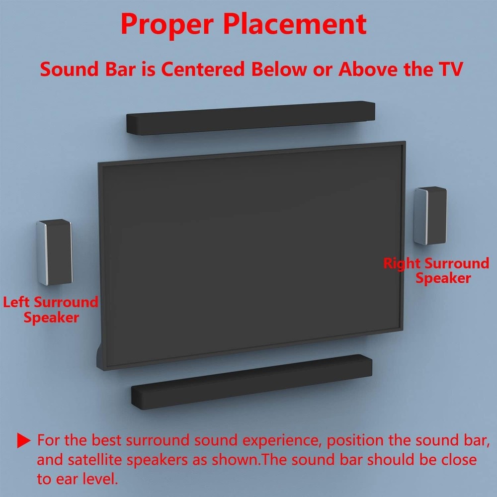 Speaker Wall Mount Brackets for Vizio More Surround