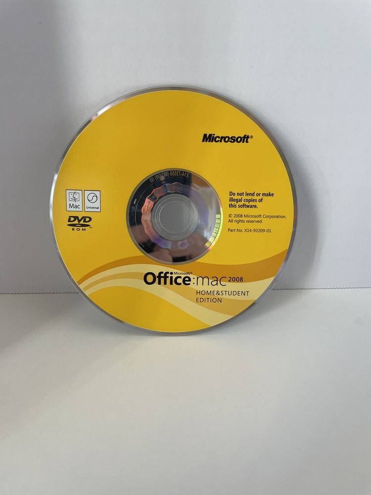 Microsoft Office 2008 for Mac Home and Student Edition for Mac