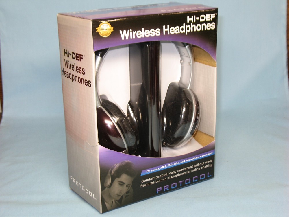 PROTOCOL ~ HI-DEF ~ WIRELESS HEADPHONES ~ MODEL # 5032-4