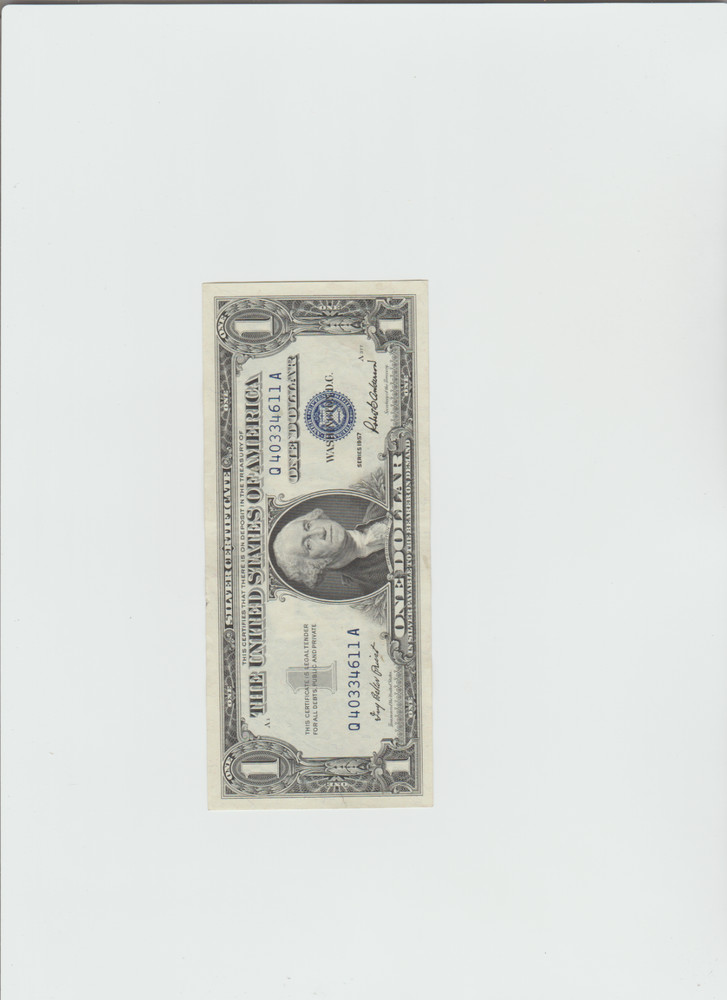 1957 Silver Certificates(Lightly circulated))