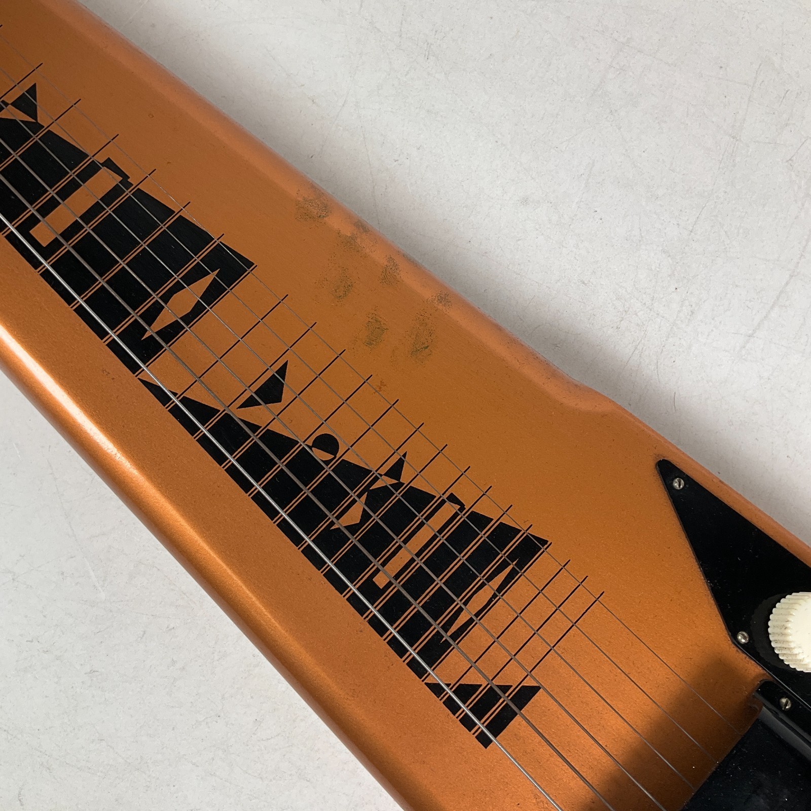 Vintage 1960s Harmony H-1 Lap Steel Electric Guitar Copper with Case