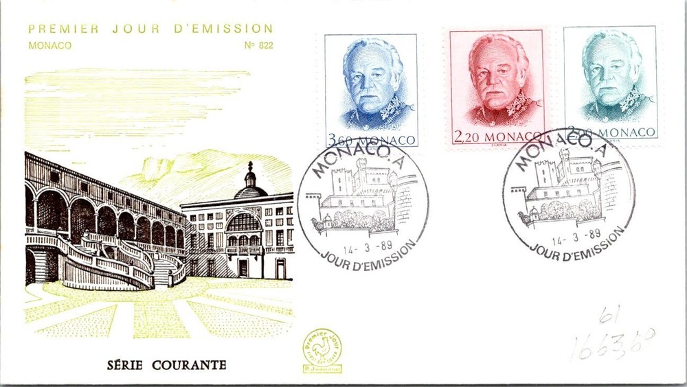 Monaco SC# 1663-69 FDC 1989 Current Series - A02860