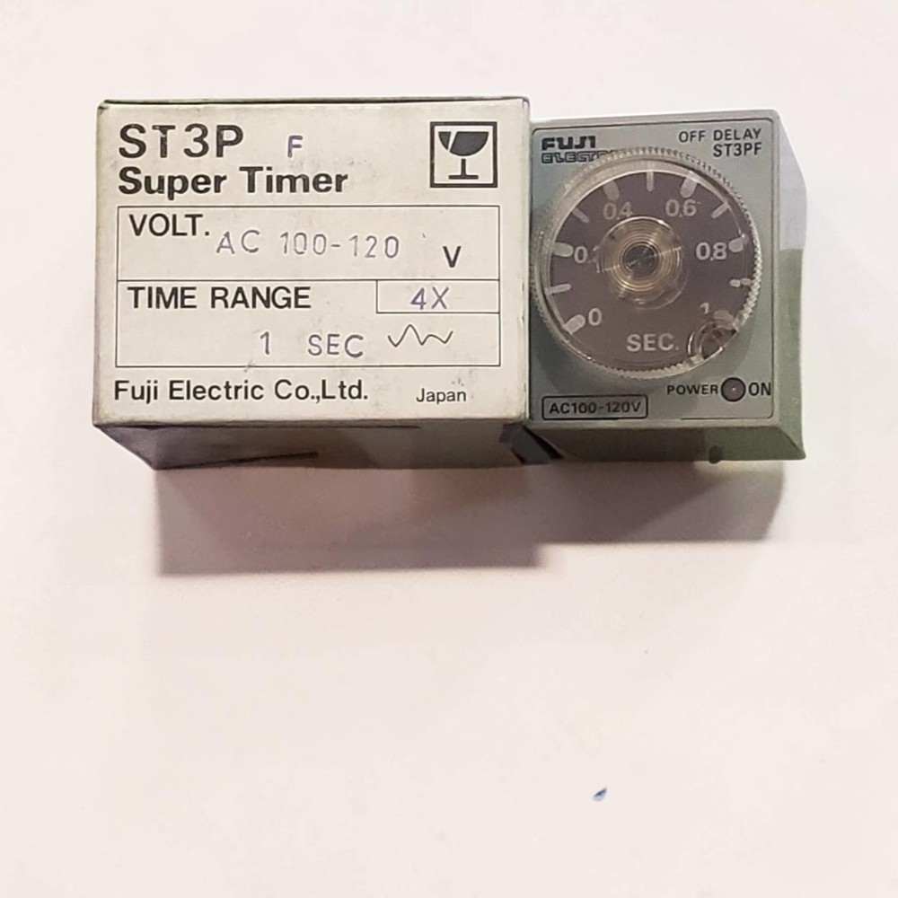 FUJI ST3PF ELECTRONIC TIMER TIME RANGE 1SECOND 110VAC FREE FAST SHIPPING