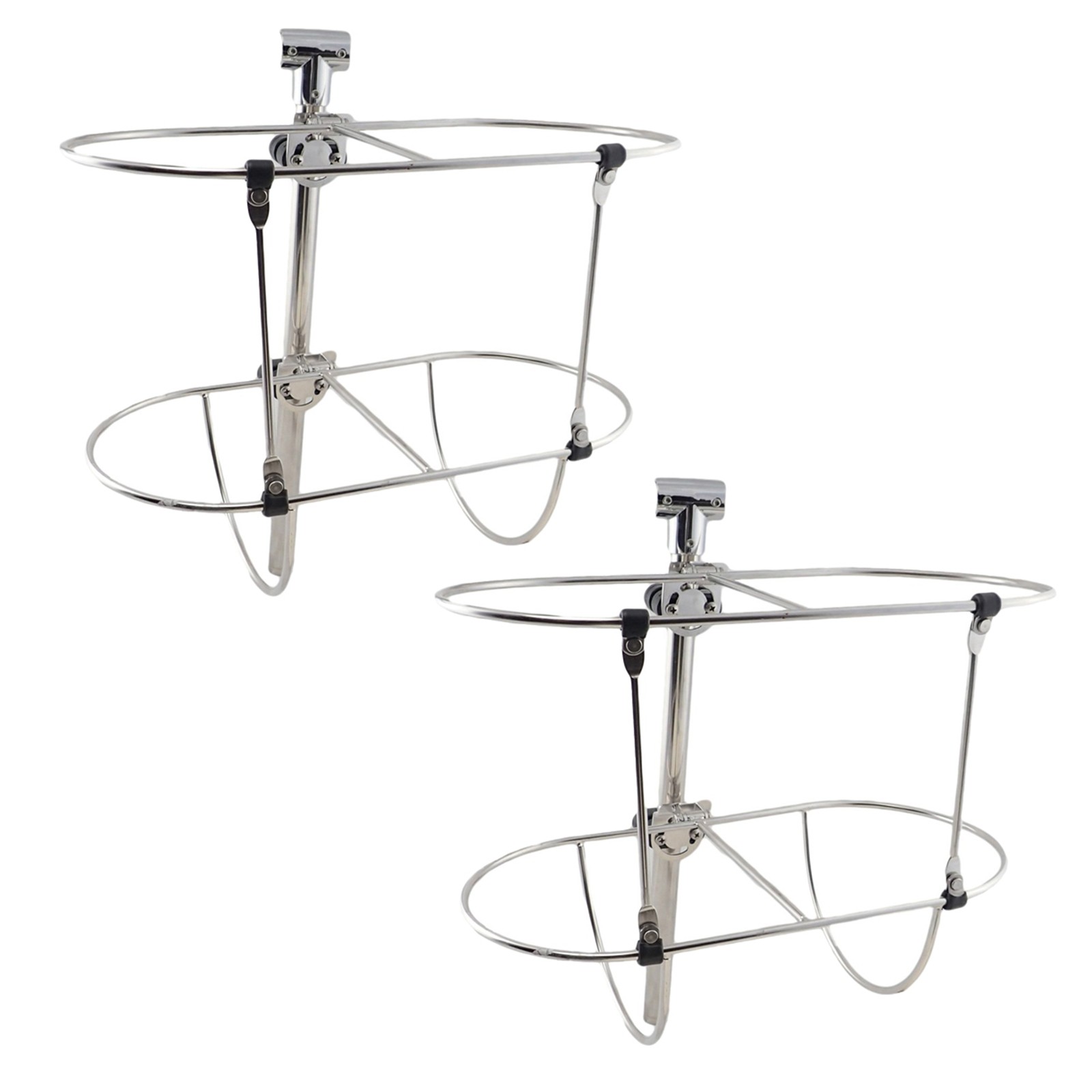 2x Boat Fenders Holders 11-1/2'' Marine Fender Double Racks 304 Stainless Steel