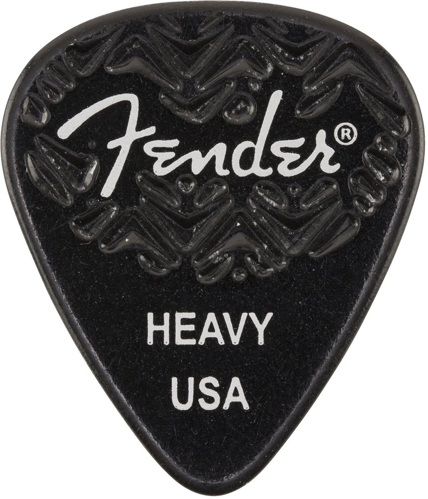 Genuine Fender Wavelength 351 Picks Heavy 6 Pack Blk