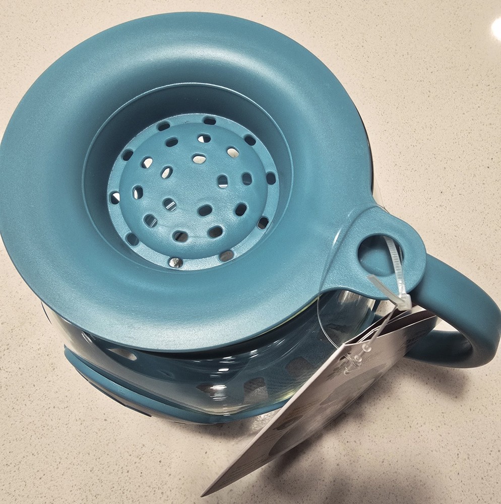 Ecolution Micro-Pop 1.5 qt Blue Microwave Popcorn Maker With Lid
