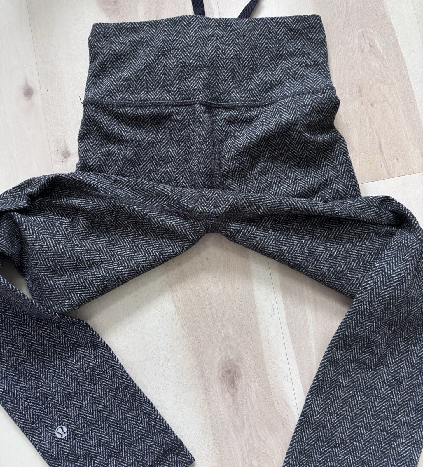 Lululemon Sz 0 Leggings Skinny Will Herringbone Design High Waist