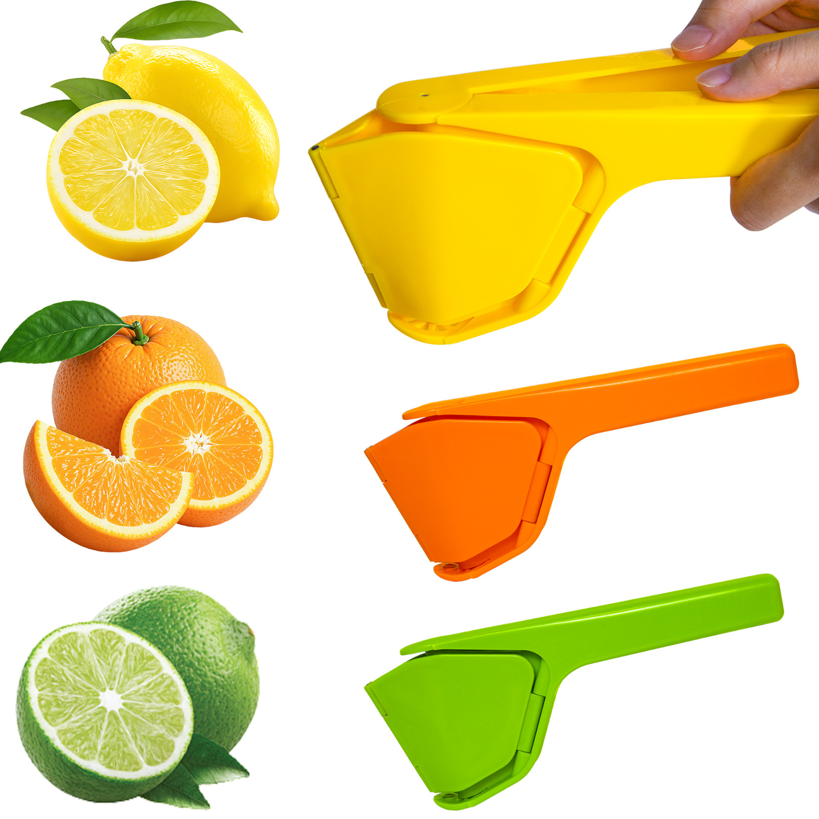 Portable Handheld Manual Citrus Juicer – Fresh Lemon & Orange Squeezer Press