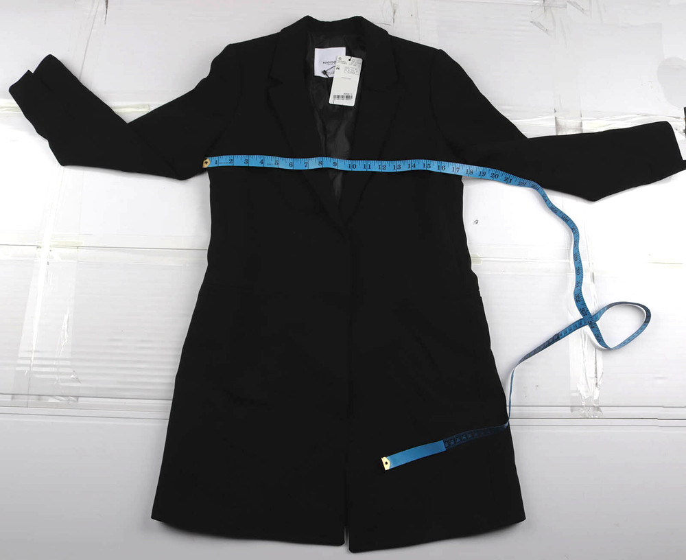 Mango Black Coat Size Medium Womens