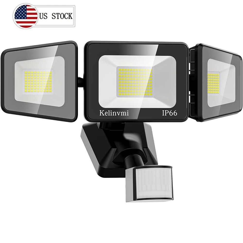 Outdoor LED Security Flood Lights 120W Ultra Bright 12000LM 4500K Motion Sensor