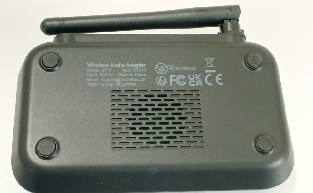 SOOMFON 2-in-1 Bluetooth Transmitter and Receiver Optical, RCA, Aux LCD Display