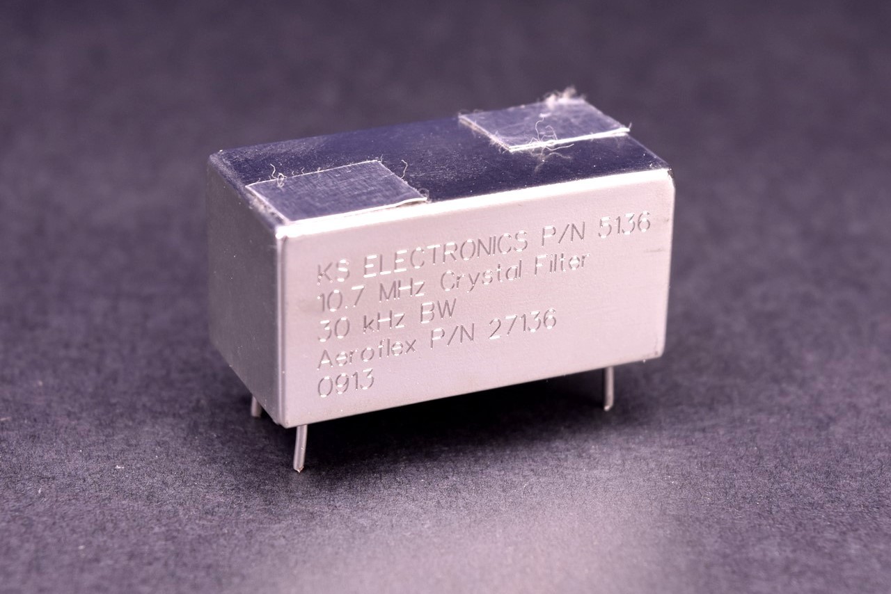 Aeroflex IFR TS-4317 FM/AM-1600 10.7 MHz Crystal Filter 30 KHz BW 2303-0000-008