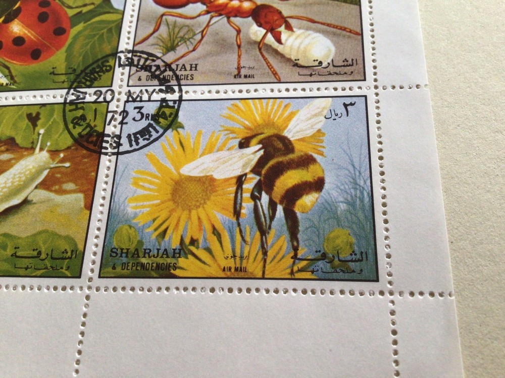 Insects stamp sheet Ref R49341