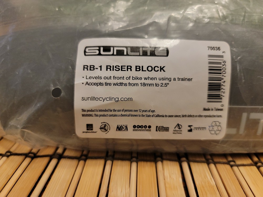 Sunlite RB-1 Bicycle Forza Riser Block Gray