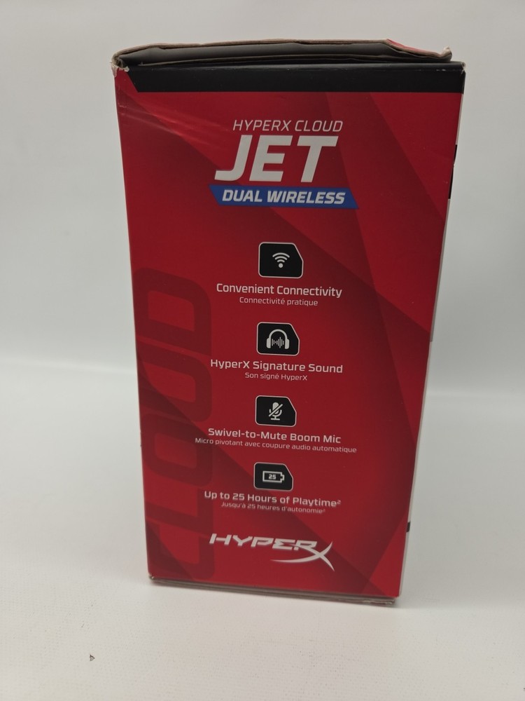 HyperX Cloud Jet Headset Dual Wireless Gaming Bluetooth PC Mac PS4 Mobile