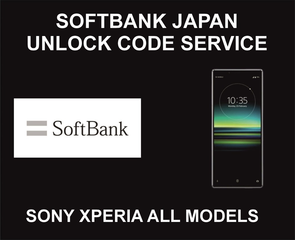Softbank Japan Unlock Code, Sony Xperia All Models