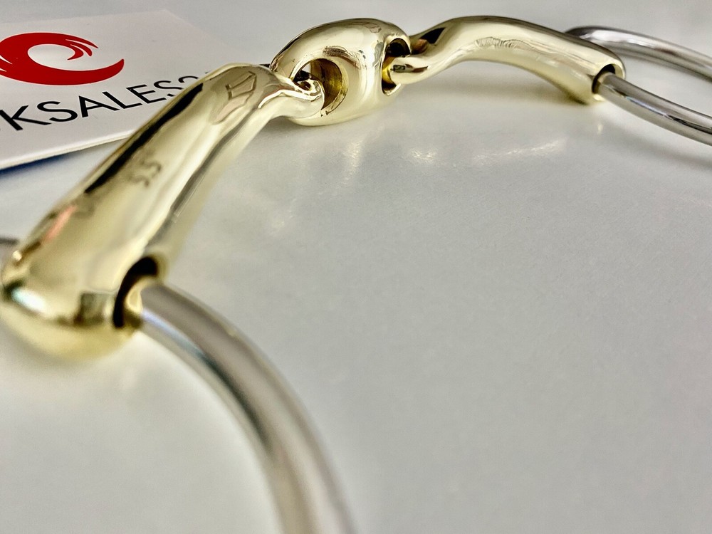 Loose Ring Snaffle Bit Curved Angled MP / Lozenge(UKSALES25®)*SAME DAY DISPATCH*