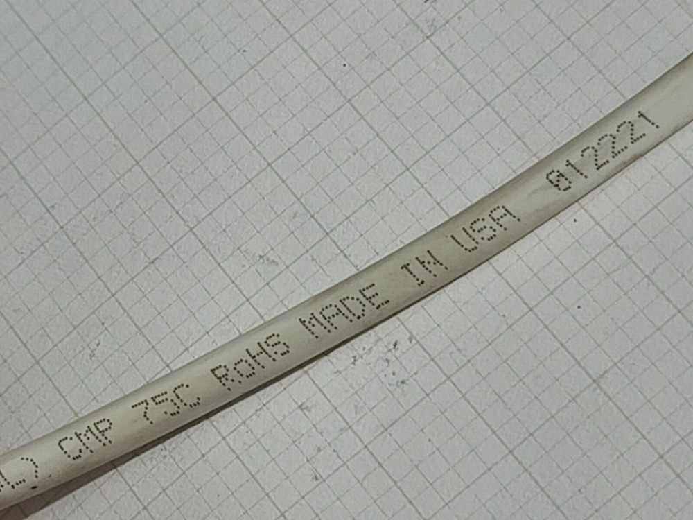 Superior Essex 18/6C Shielded Control/Security/Audio Cable Plenum CMP White/50ft