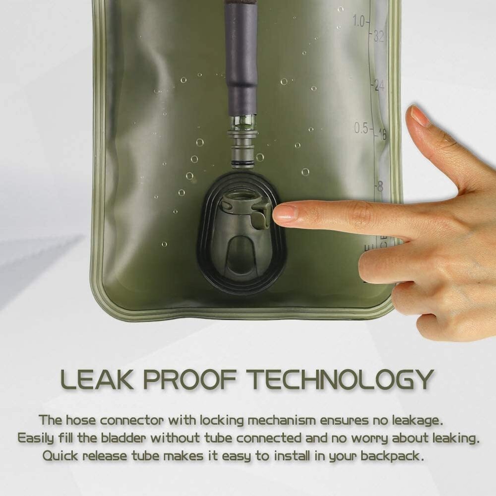 Hydration Pack Lightweight Running Hiking Backpack with 2 Liter Water Bladder US