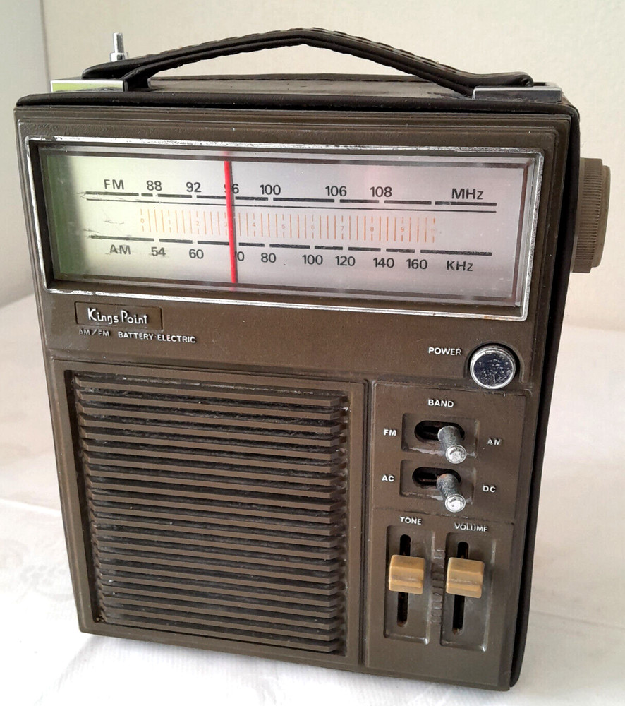 Vintage 1970s Kings Point E3750 Transistor Radio Not Working