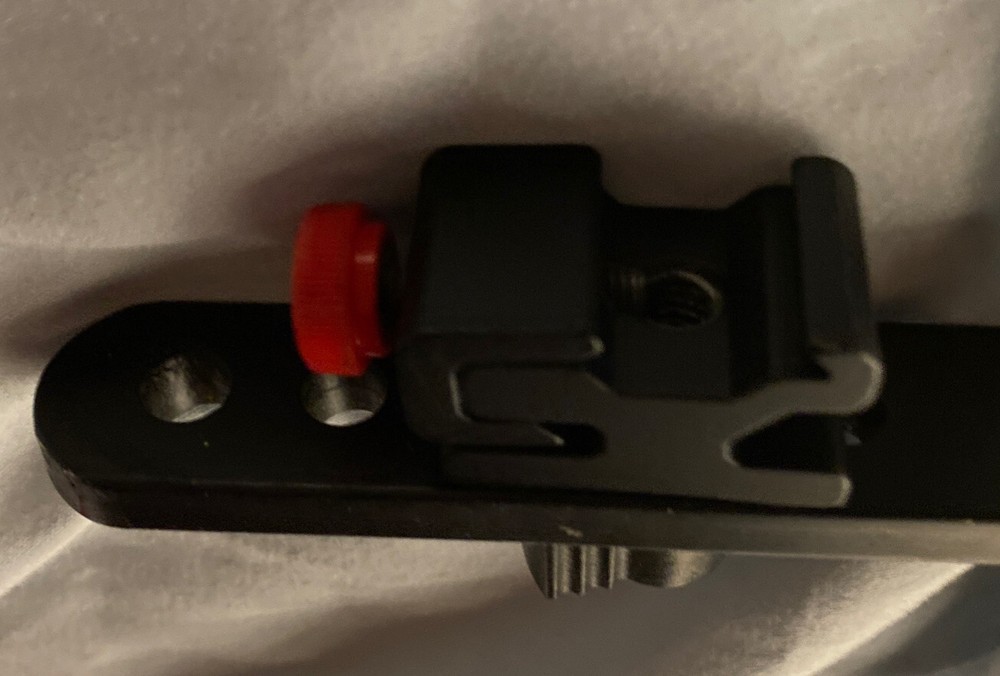 Stroboframe Camera Flash Bracket Mount with Flash Shoe And Wood Grip On Handle