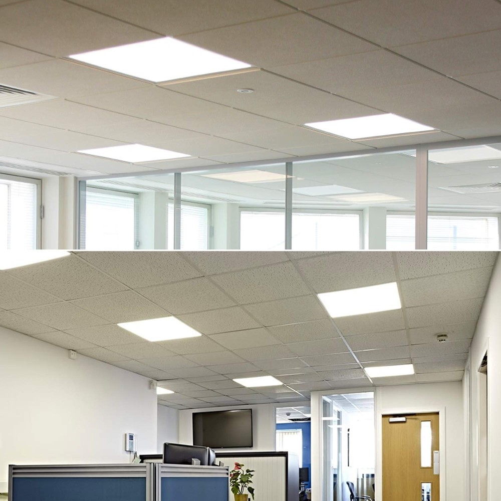 4 Pack 2X2 LED Panel for Drop-in Ceiling,45W 0-10V Dimmable Flat Backlit Fixture