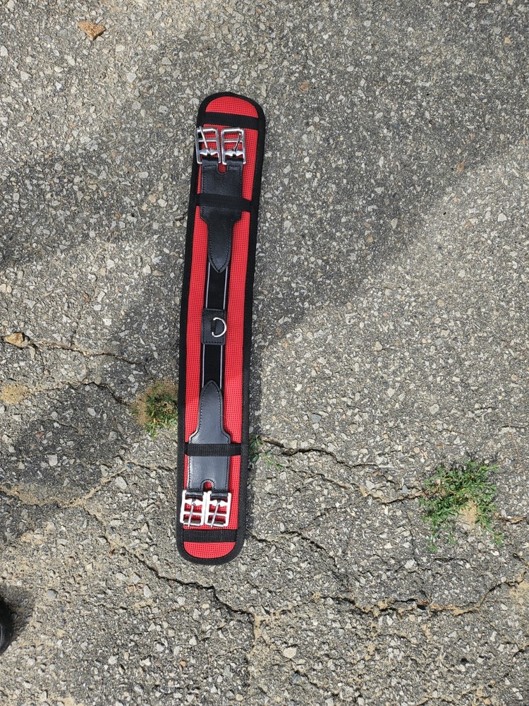 24" Girth Custom Red Girth