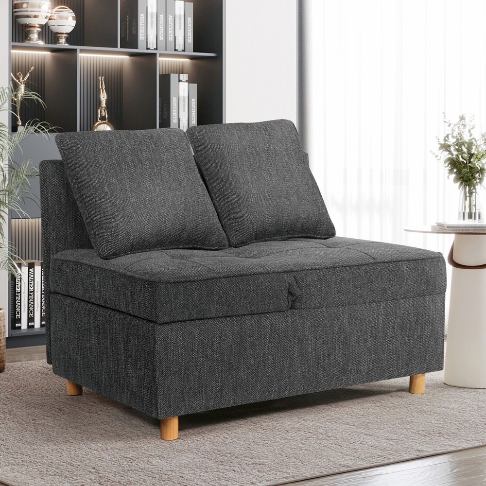 4 in 1 Folding Ottoman Sofa Bed, Convertible Chair Multi-Function Sleeper Sofa🏡