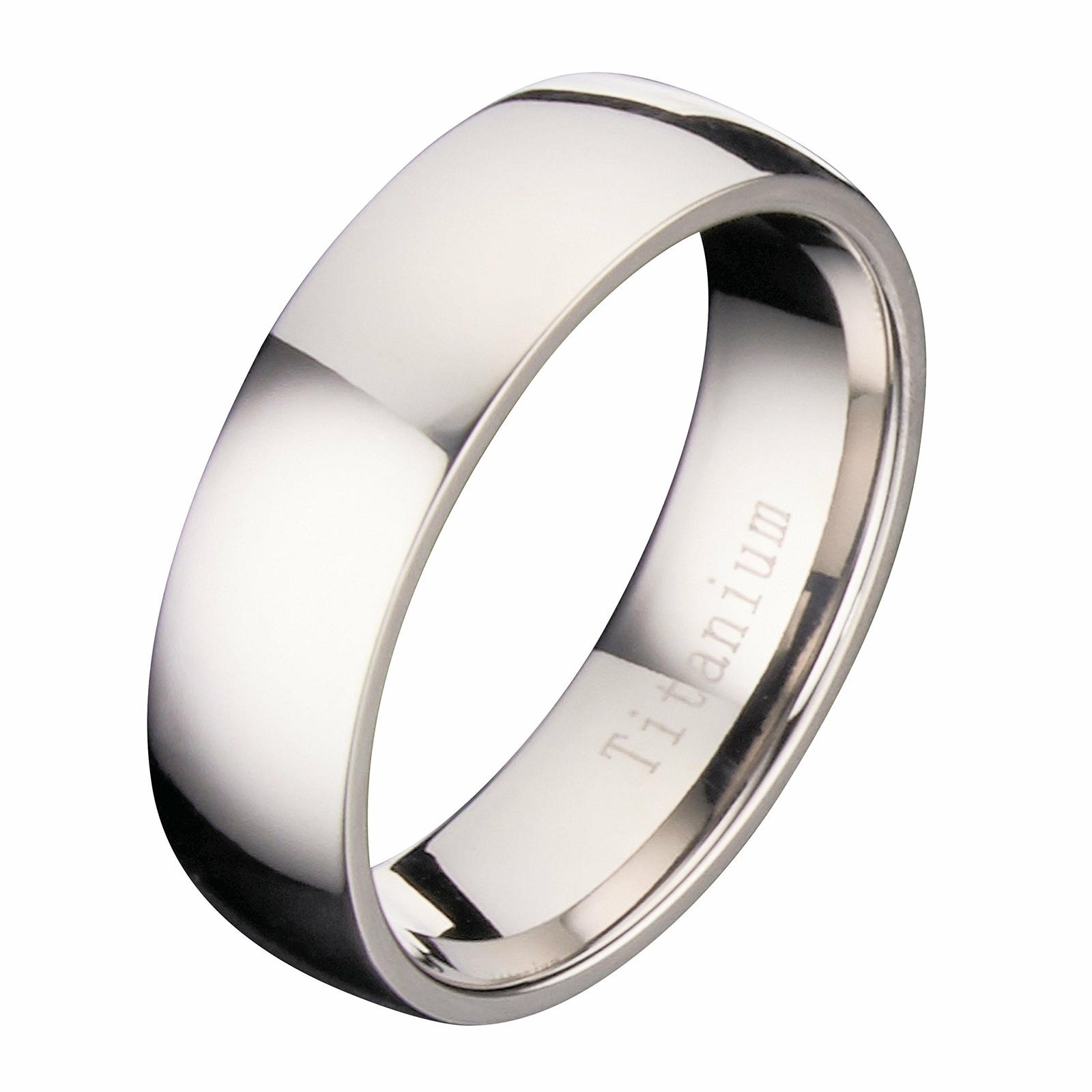 Titanium 3mm-9mm Wedding Band Polished Comfort Fit Ring