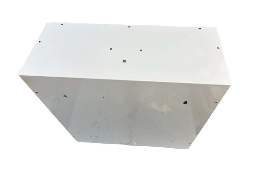 Emergency Defibrillator metal wall cabinet, white