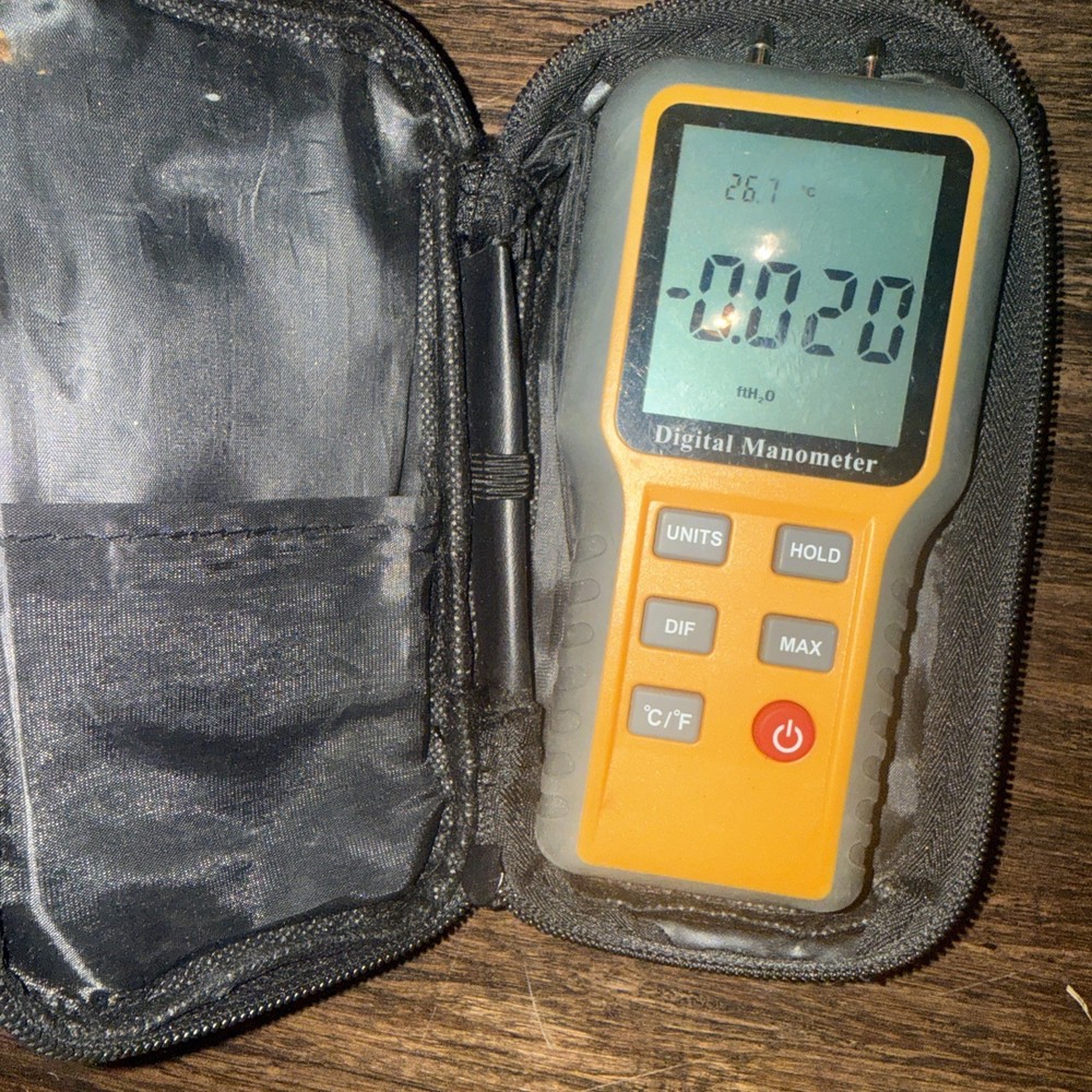 Durable ABS Digital Manometer - Accurate Pressure Measurements with Backlight
