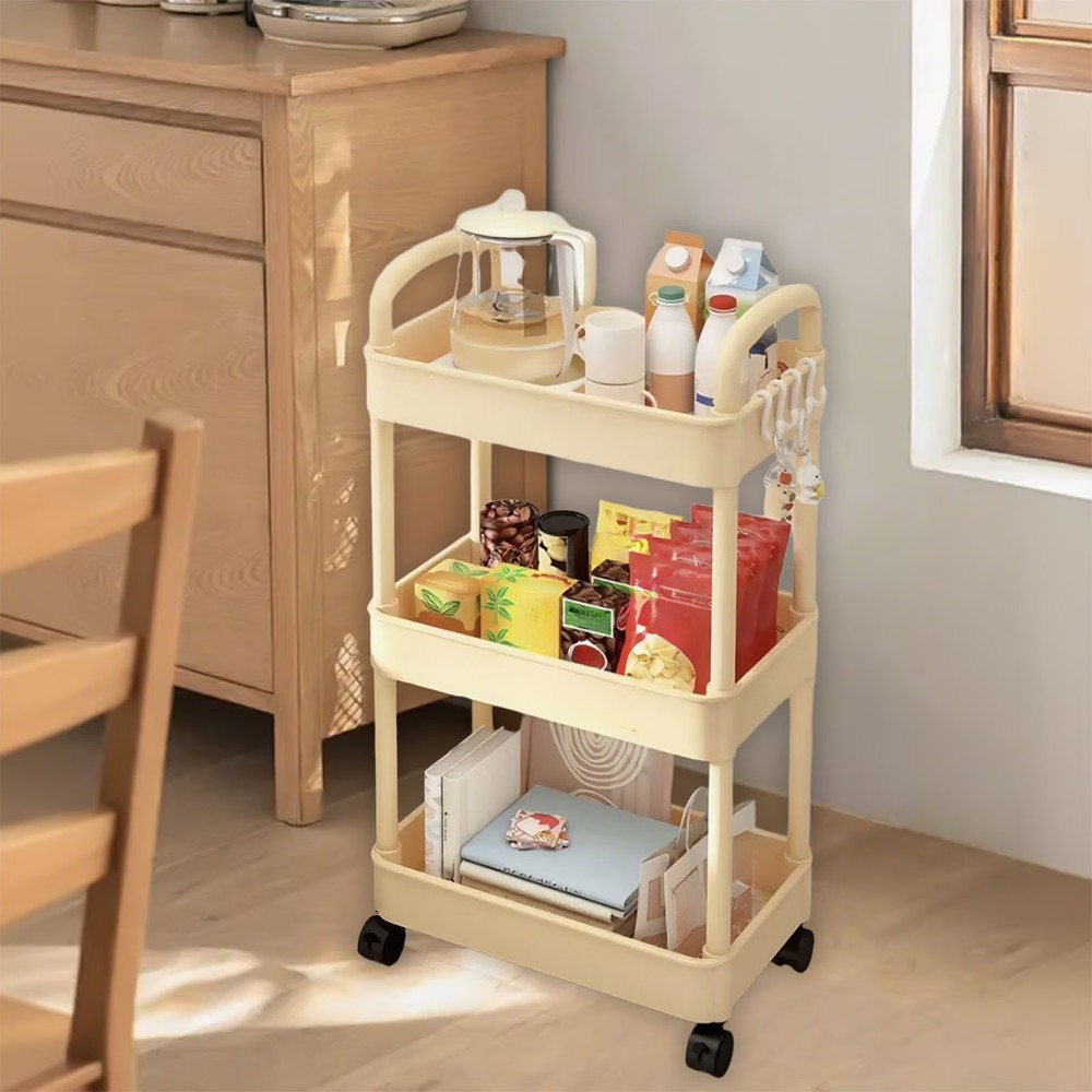 Metal Utility Cart Rolling Storage