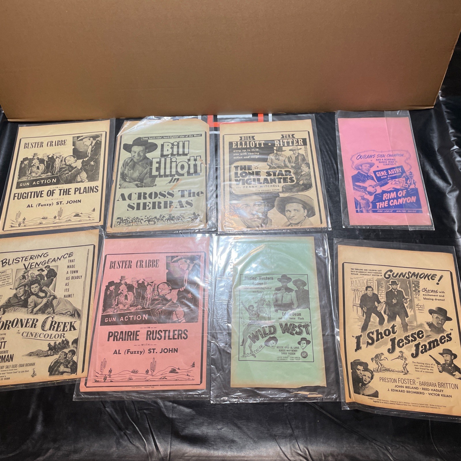 31 Original Vintage 1940s Movie Heralds Posters Western Cowboy Lot