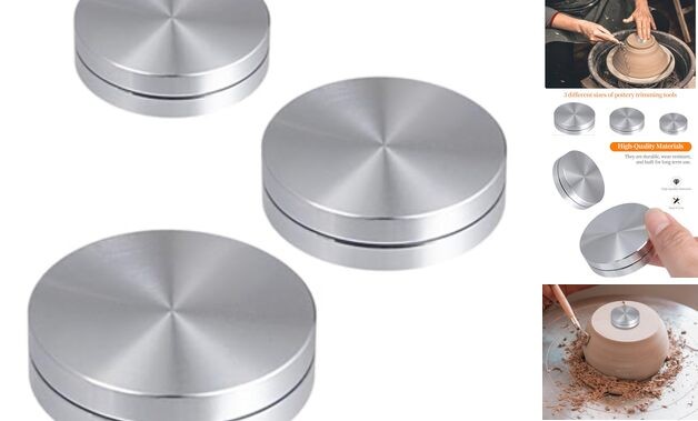 3 Pack Ceramic Clay Pottery Throwing Trimming Spinner Tool, Clay Ceramic