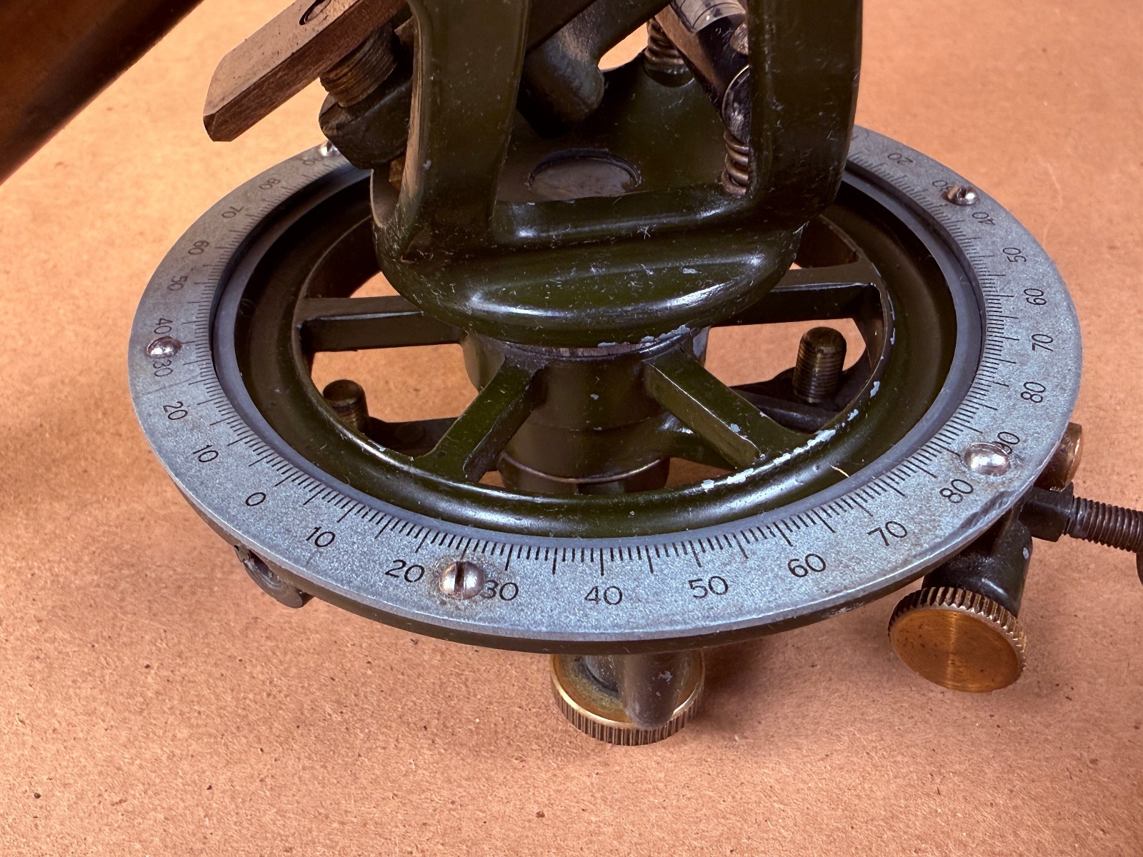 Vintage Brass Model 304.1 Sears Craftsman Farm Level Transit Surveyor w/ Case