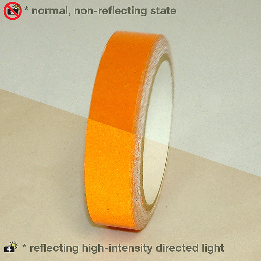 JVCC Engineering Grade Reflective Tape (REF-7): 1 in. x 30 ft. (Orange)