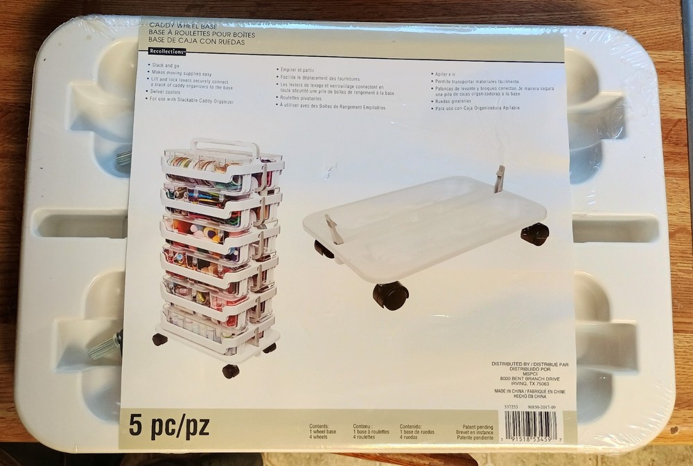 Caddy Wheel Base For Stacking Bins, New