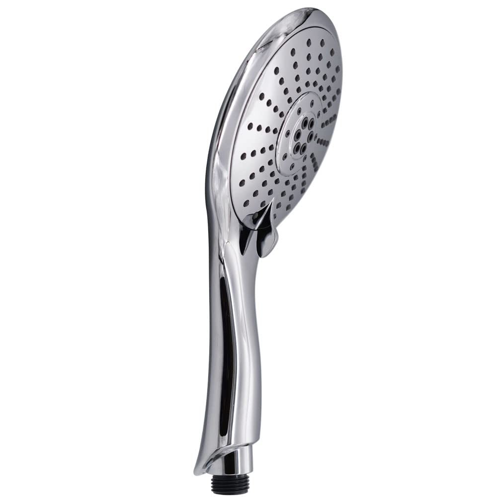 HS5601-26 5" Round Thin 5-Function Adjustable Spray Hand Shower, Polished Chrome