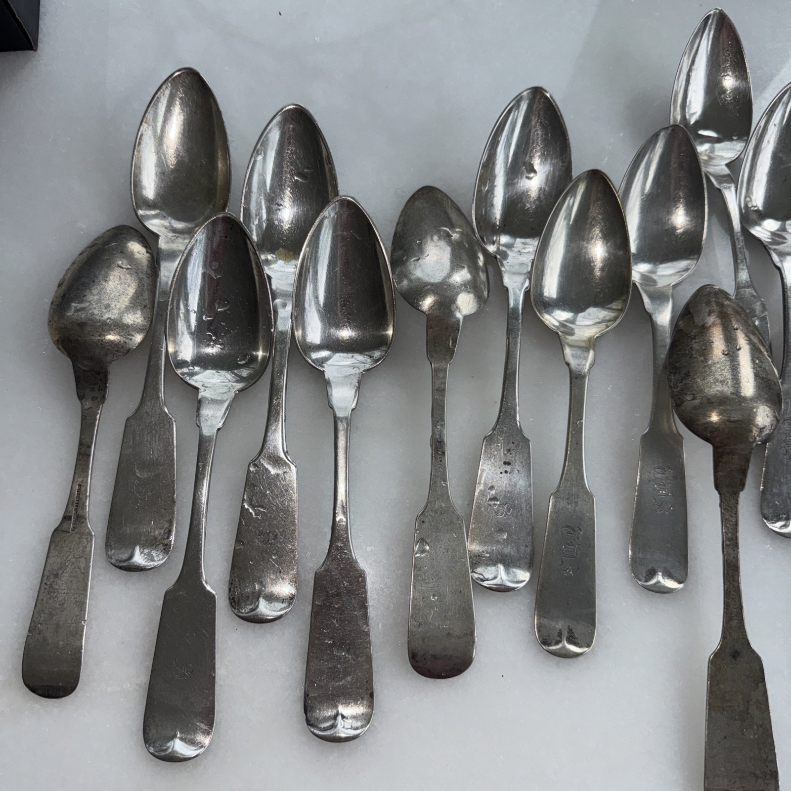 Rare Coin Silver Spoons, Serving Richmond, VA, Mitchell & Tyler Circa 1800"s