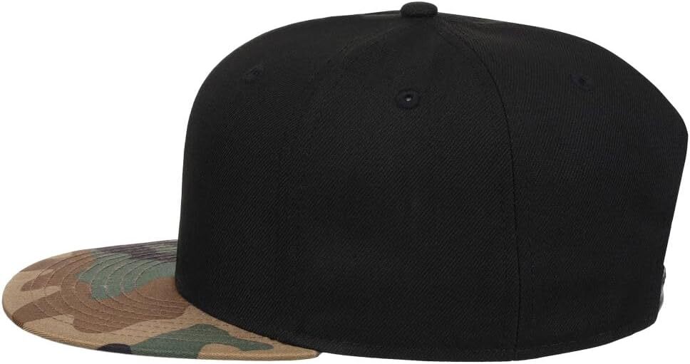 Lids Blank Dime Adjustable Snapback Hat One Size, Black/Camo