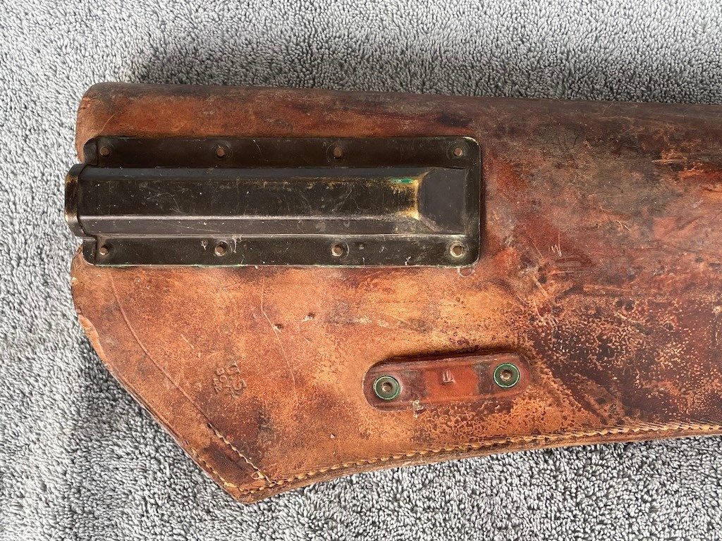 ORIGINAL WWII US ARMY M1 GARAND RIFLE LEATHER CARRY SCABBARD BOYT 1942 WW2 USMC
