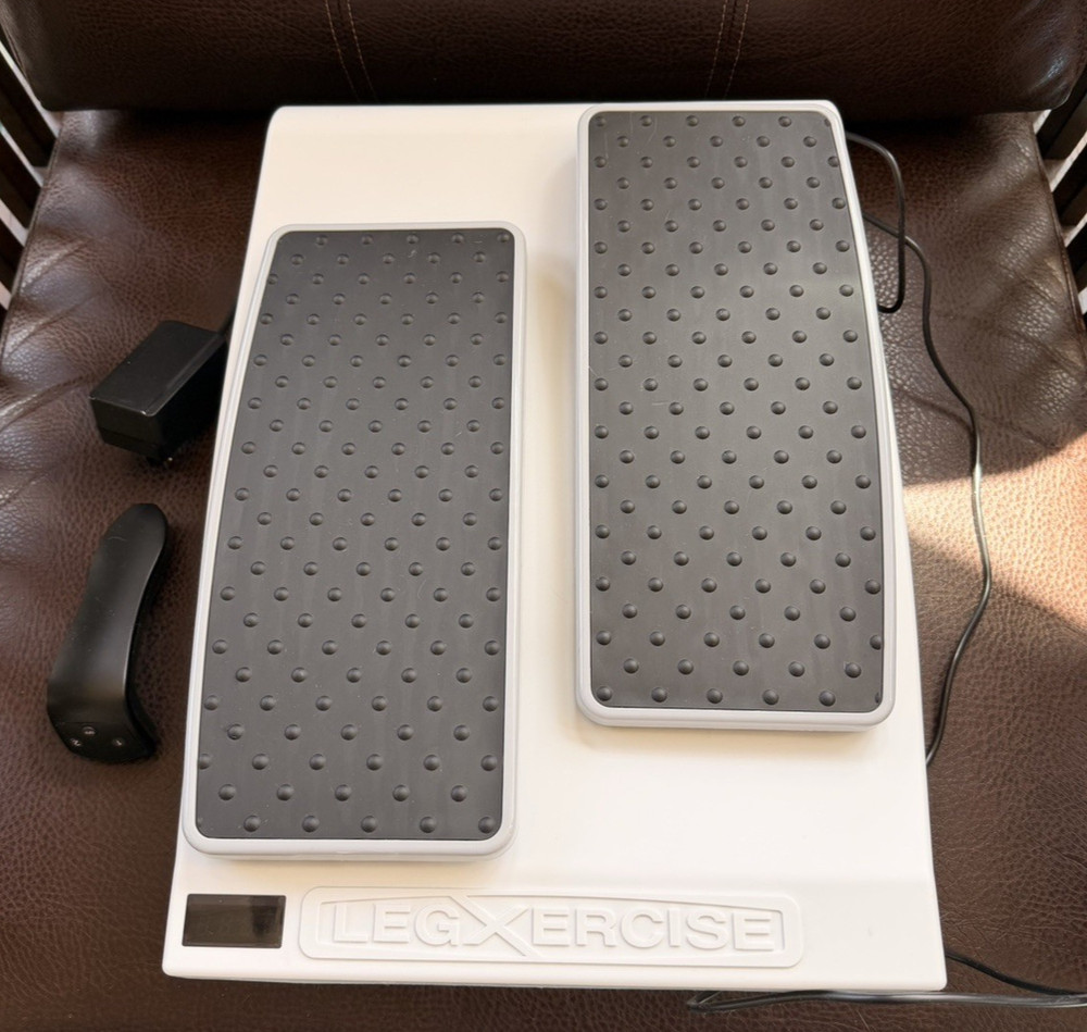 LegXercise Pro  Motorized Leg Activator Machine with REMOTE And Adapter - White