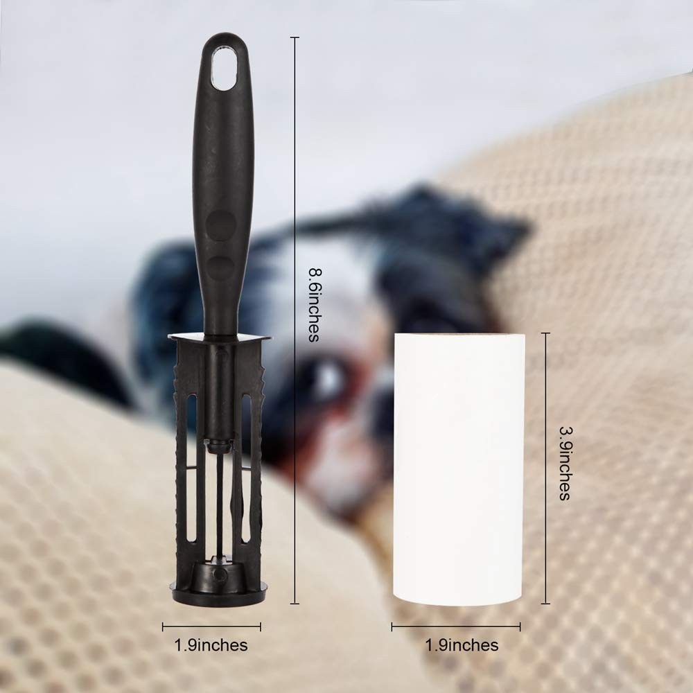 COMMEMA Lint Rollers for Pet Hair Extra Sticky, 6 Piece Set, Green