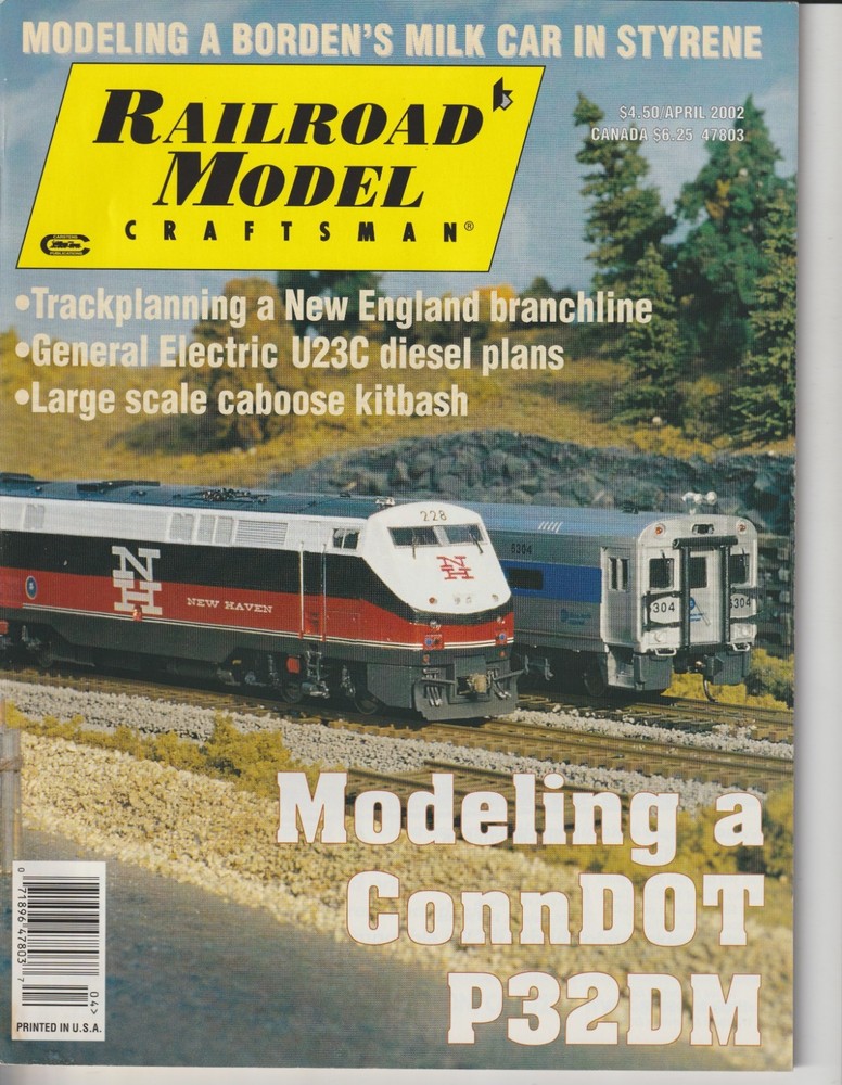 Railroad Model Craftsman Magazine - April 2002 - BACK ISSUE