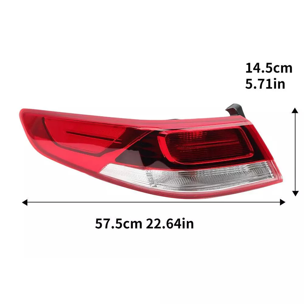 Halogen Driver Side Red Len Outer Tail Light Lamp Left For 2016-2020 Kia Optima