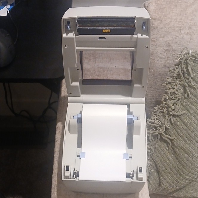 Tapsin Label Printer White Thermal Barcode Desktop Printing Machine