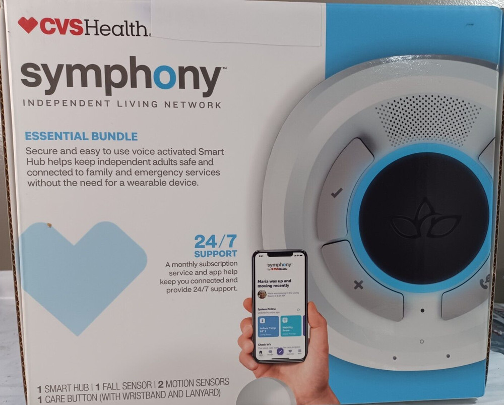 CVS Symphony Essential Bundle New Fall Sensor Motion Sensor Care Button