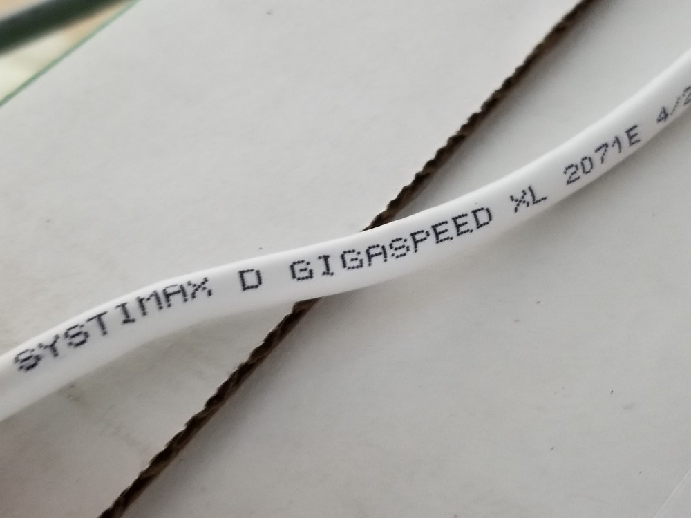 Commscope 2071E 23/4P Cat6 Gigaspeed XL U/UTP Plenum Network Cable White /100ft